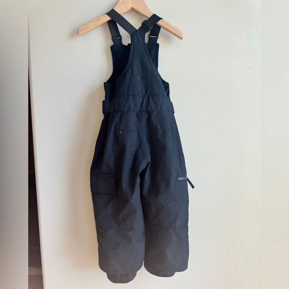 Quiksilver Toddler Snow Bibs 2T Black Waterproof Ski Snowboard Overalls